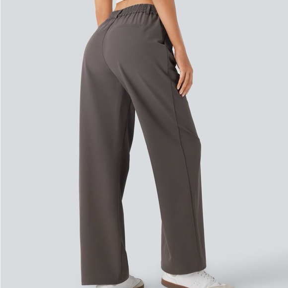 Halara Water Repellent Wear-Resistant Mid High Waisted Work Pants Zipper Pocket - Picture 2 of 11